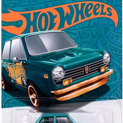 Worldwide Nutrition Bundle Compatible with Hotwheels 56th Pearl and Chrome 2024 Die-Cast - Custom '70 Honda N600 - Exclusive Anniversary Edition with Turquoise and Copper-Color Theme