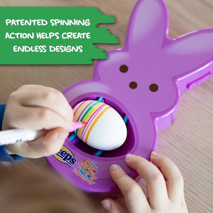 The Eggmazing Egg Decorator - Peeps Bunny - Arts and Craft Set Includes 6 Colorful Quick Drying, Non-Toxic Markers (Purple), Ages 3 and Up