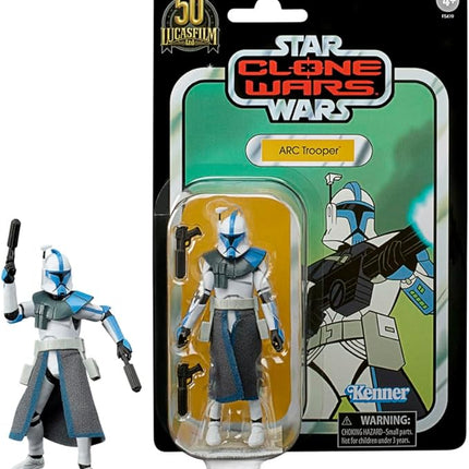 STAR WARS The Vintage Collection Clone Wars 3.75 Inch Action Figure Exclusive - Arc Trooper (Blue) VC212