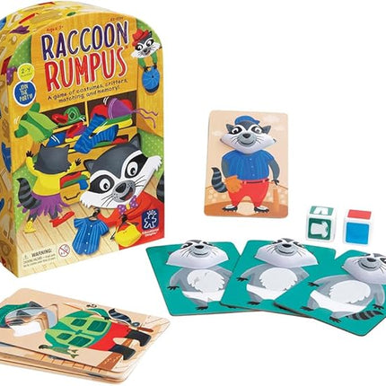 Educational Insights Raccoon Rumpus - Cute Preschool Toys & Board Games for Kids, Color Matching Kids Games, Toddler Memory Game, 2-in-1 Game for 2-4 Players, Fun Gifts for Girls & Boys Ages 3+