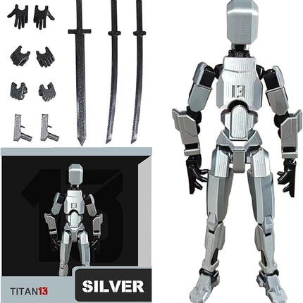 Assembly Completed T13 Action Figure, Titan 13 3D Printed Action Figure, 3D Printed Titan13, Assembled Dummy 13 Lucky 13 Toy Figure