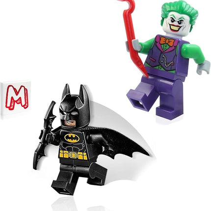 LEGO Super Heroes DC Batman Minifigure Combo - Batman with Batcape and Bat-a-rang & Joker in Orange Bow tie with Crowbar