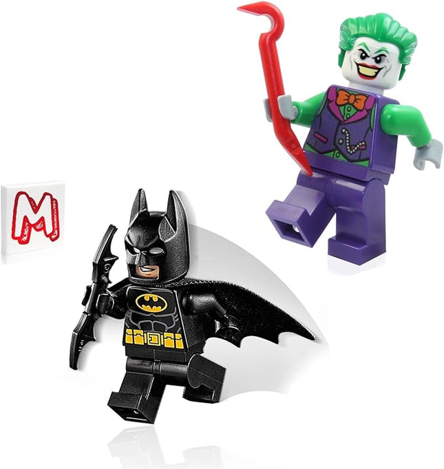 LEGO Super Heroes DC Batman Minifigure Combo - Batman with Batcape and Bat-a-rang & Joker in Orange Bow tie with Crowbar