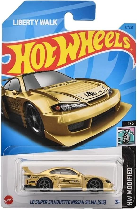 Hot Wheels HNK04 Basic Car, LB, Super Silhouette, Nissan Silvia S15, Ages 3 and Up