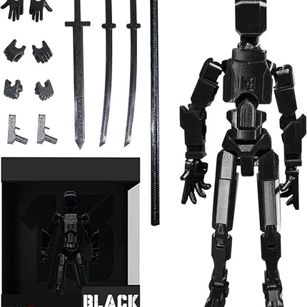 Assembly Completed T13 Action Figure, Titan 13 3D Printed Action Figure, 3D Printed Titan13, Assembled Dummy 13 Lucky 13 Toy Figure