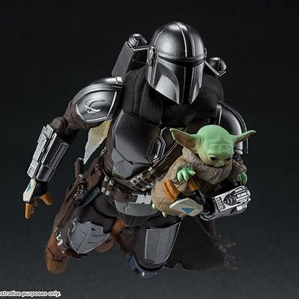 S.H. Figuarts Star Wars The Mandalorian (Din Jalin), Approx. 5.9 inches (150 mm), ABS & PVC & Cloth, Pre-painted Action Figure