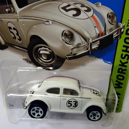 Hot Wheels 2014, Volkswagen Beetle. Herbie The Love Bug. HW Workshop 191/250. 1:64 Scale.