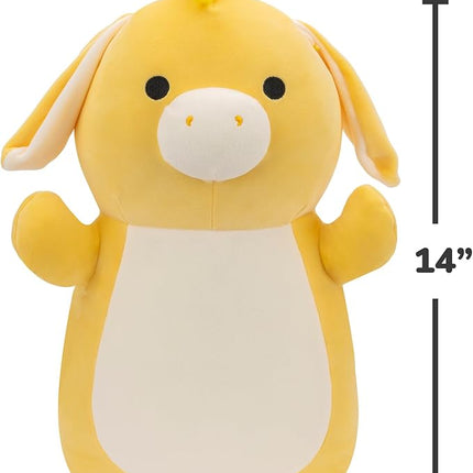 Squishmallows HugMees Original 14-Inch Gavyn Yellow Donkey - Ultrasoft Official Jazwares Large Plush