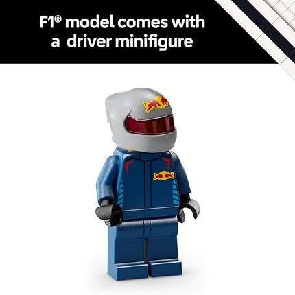 LEGO Speed Champions Oracle Red Bull Racing RB20 F1 Race Car Model Kits - Building Set for Adults, Ages 18+ with Realistic Features - Red Bull DIY Crafts for Display - Gift Idea for F1 Fans - 77243