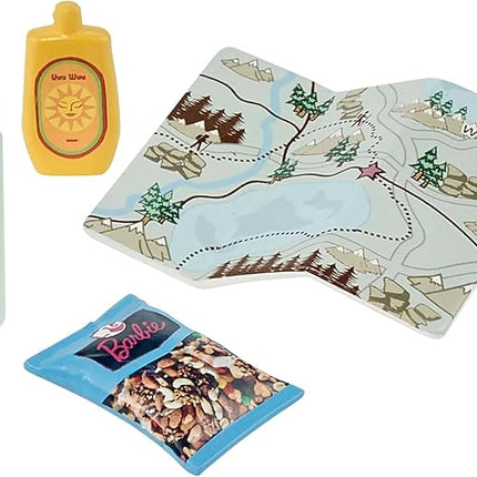 Barbie Self-Care Doll, Brunette Posable Hiking Doll with Puppy & Accessories Including Backpack Pet Carrier & Camera