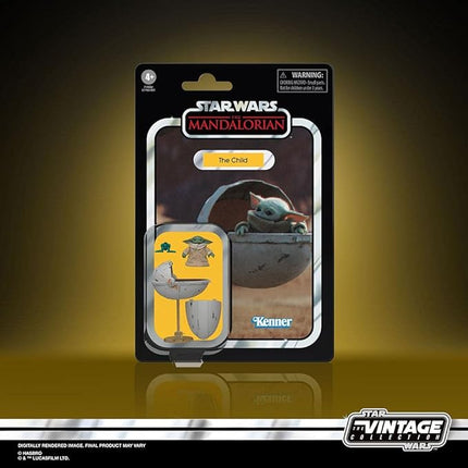STAR WARS The Vintage Collection The Child with Pram Toy, 3.75-inch-Scale The Mandalorian Action Figure, Toys for Kids Ages 4 and Up, Multicolored (F1900)