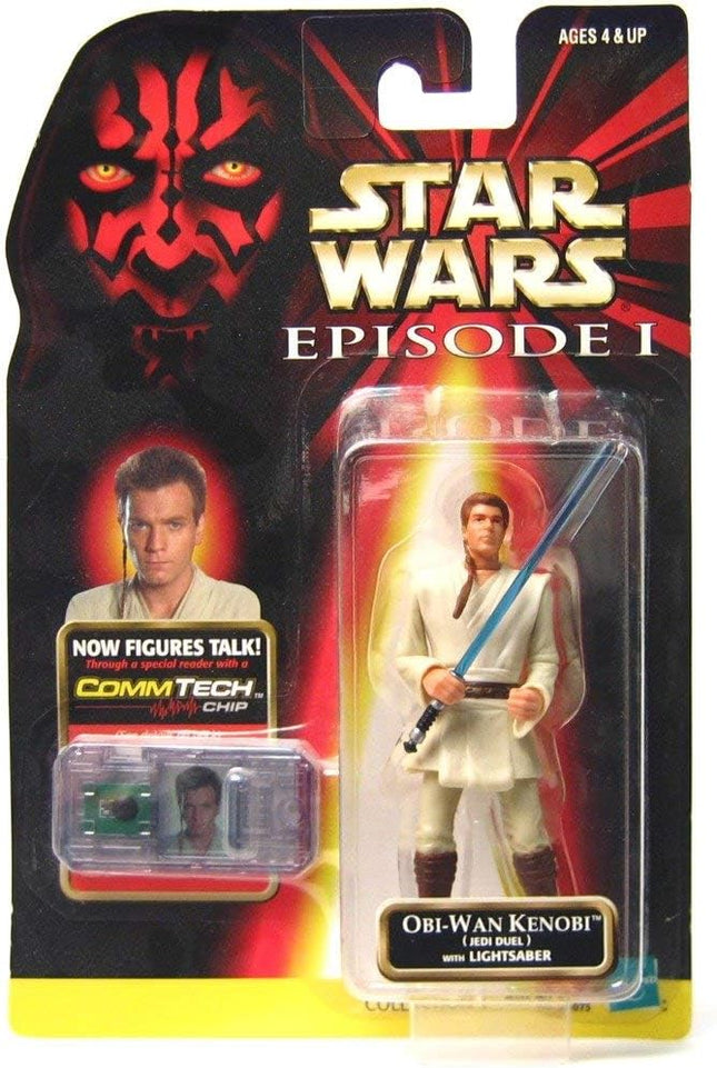 Star Wars Episode I: The Phantom Menace, Obi-Wan Kenobi (Jedi Duel) Action Figure, 3.75 Inches