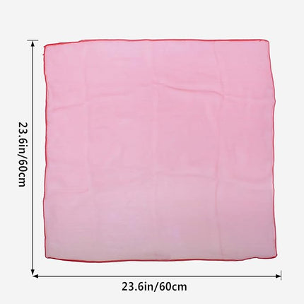 30 Pcs Sensory Scarves, Juggling Scarves for Kids, Square Dance Scarf Magic Movement Scarves Performance Props Accessories 24 by 24 Inch in 10 Colors