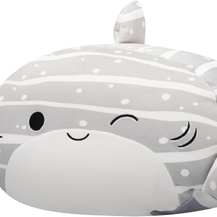 Squishmallows Original 12-Inch Sachie Grey Striped Shark Stackables - Official Jazwares Plush