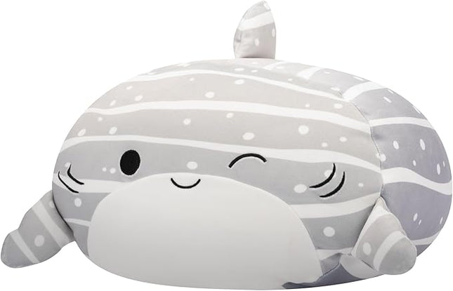 Squishmallows Original 12-Inch Sachie Grey Striped Shark Stackables - Official Jazwares Plush