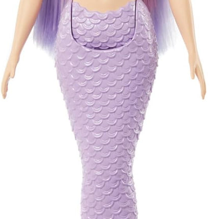 Barbie Mermaid Doll with Pink & Lilac Fantasy Hair & Headband Accessory, Toy with Shell-Inspired Bodice & Lavender Tail