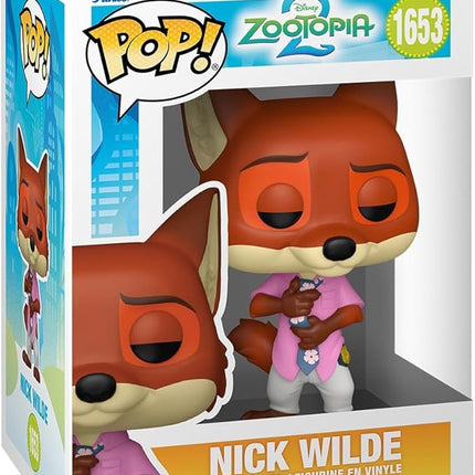 Funko Pop! Disney: Zootopia 2 - Nick Wilde - Collectable Vinyl Figure - Gift Idea - Official Merchandise - Toys for Kids & Adults - Disney Fans - Model Figure for Collectors and Display