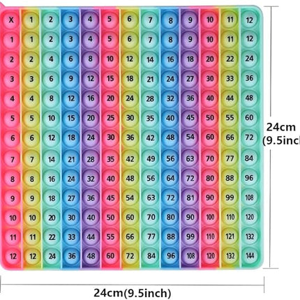 12 Multiplication Table Learning Workbook P00P Fidget Multiplication Game 12x12 Table Math Games Digital Table Toy, Fidget Learning Game Toy Relieves Stress, Creates Various Math Operations