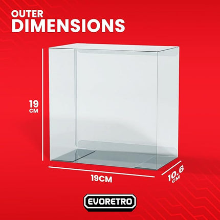 EVORETRO PET Protectors for Star Wars Micro Galaxy Squadron Starfighter (0.40mm, 10-Pack) – Clear Display Cases for Action Figures & Collectibles – Fits Star Wars, AEW, Marvel Legends, and More