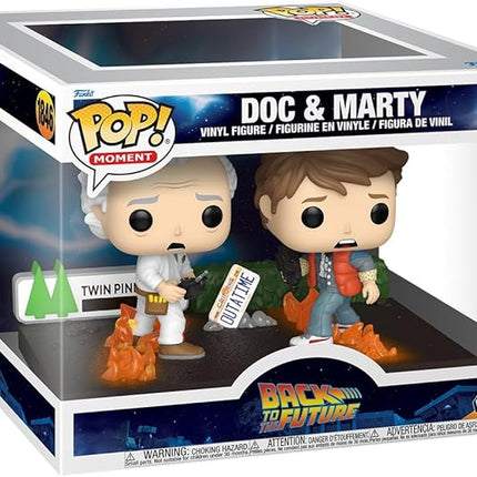 Funko Pop! Moment: Back to The Future - Doc & Marty - Collectable Vinyl Figure - Gift Idea - Official Merchandise - Toys for Kids & Adults - Movies Fans
