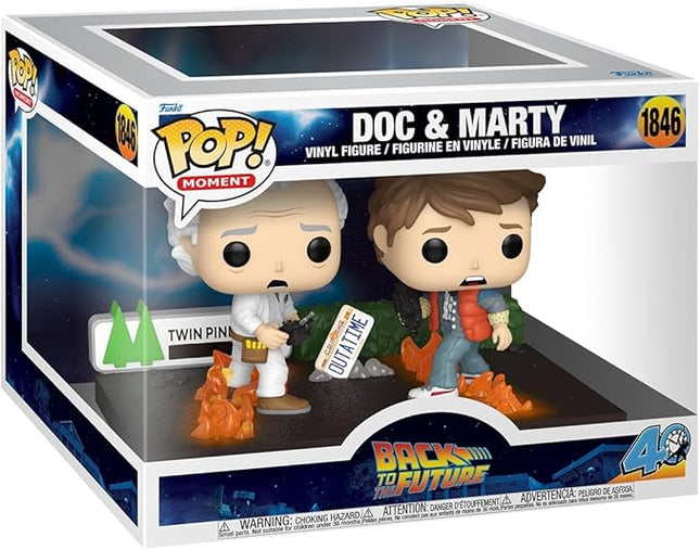 Funko Pop! Moment: Back to The Future - Doc & Marty - Collectable Vinyl Figure - Gift Idea - Official Merchandise - Toys for Kids & Adults - Movies Fans