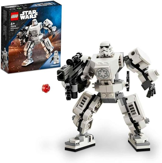 LEGO 75370 Star Wars The Stormtrooper Robot, Buildable Figure Model with Articulated Parts, Minifigure and Blaster Tenon Launcher, Toy for Kids, Boys and Girls from 6 Years Old