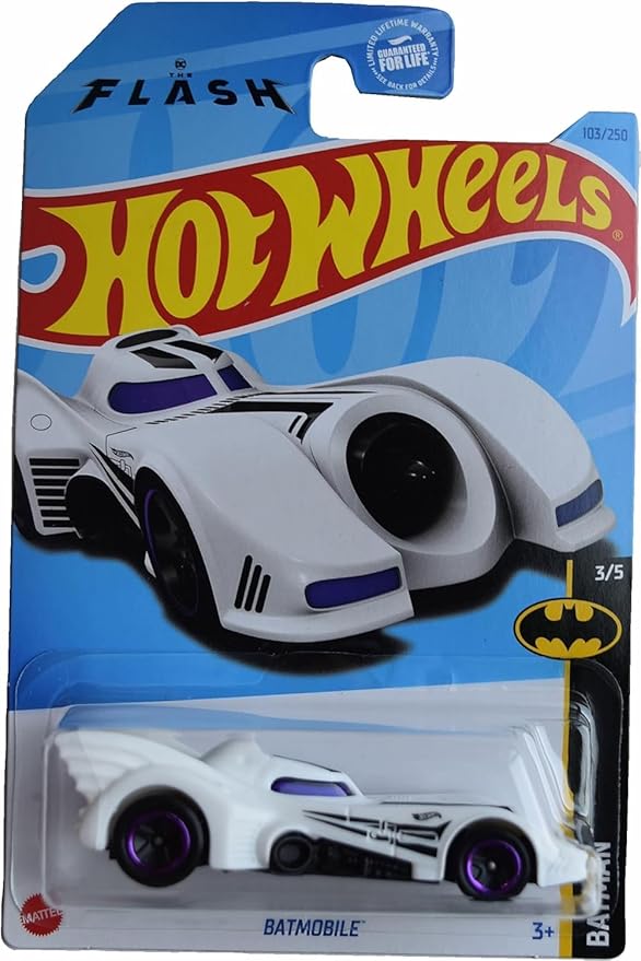 Hot Wheels Batmobile, Batman 3/5 [White] 103/250