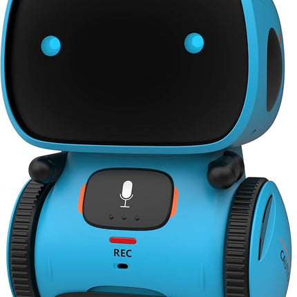 GILOBABY Interactive Talking Robot for Boys, Smart Toy with Touch Sensor & Voice Control, Record & Repeat Mode, Dancing, Singing, Educational Gift for 3 4 5 6 7 Year Old Kids (Blue)