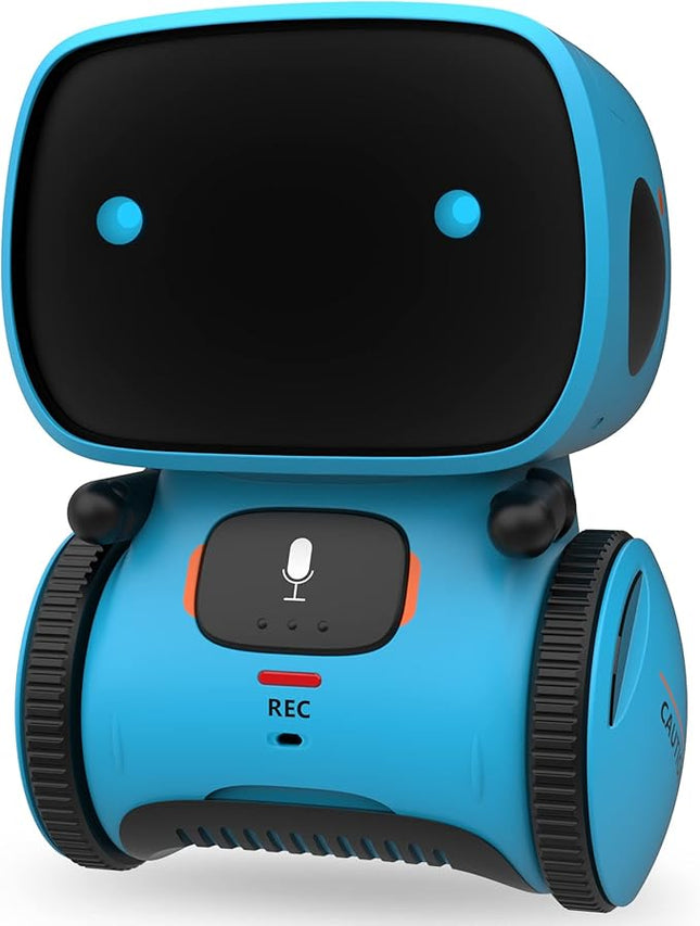 GILOBABY Interactive Talking Robot for Boys, Smart Toy with Touch Sensor & Voice Control, Record & Repeat Mode, Dancing, Singing, Educational Gift for 3 4 5 6 7 Year Old Kids (Blue)