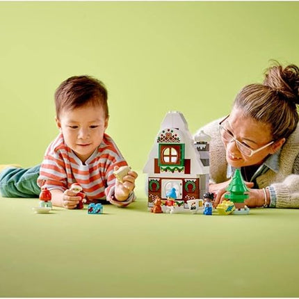 LEGO® DUPLO® Santa's Gingerbread House 10976 Building Toy; Christmas Playset for Preschoolers and Kids Aged 2+