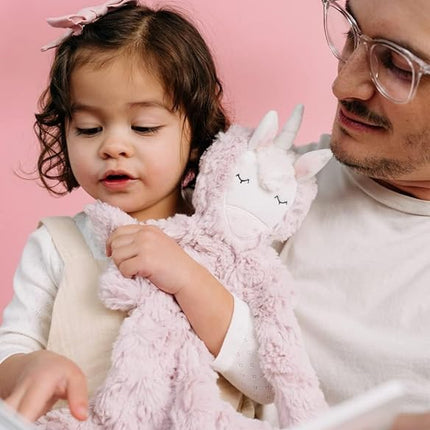 Slumberkins Unicorn Snuggler & 2 Board Books Complete Set Bundle | Promotes Authenticity, Confidence & Healthy Fiendships | Social Emotional Tools for Ages 0+ (Unicorn Snuggler Plush + 2 Board Books)