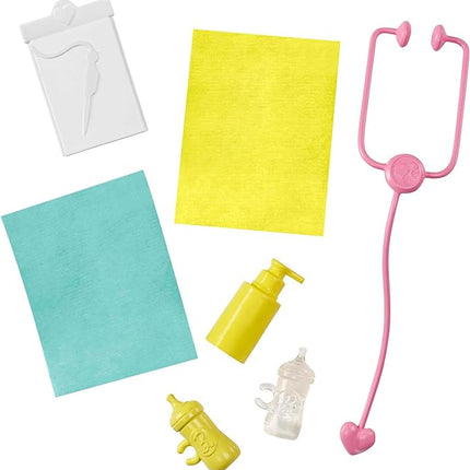 Barbie Careers Playset, Baby Doctor Set with Blonde Fashion Doll, 2 Baby Dolls, Furniture & Accessories