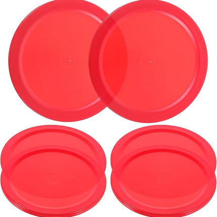 BWESOO 5Pcs Red Mini Air Hockey Table Pucks 50mm Puck Children Table New 2-inch Convenient and Attractive Air Hockey Arcade and Table Games