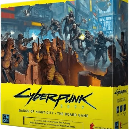 CMON Cyberpunk 2077: Gangs of Night City Board Game - Conquer Night City in This Immersive Sci-Fi Strategy Game! Adventure Game, Ages 14+, 1-4 Players, 90-120 Min Playtime, Made