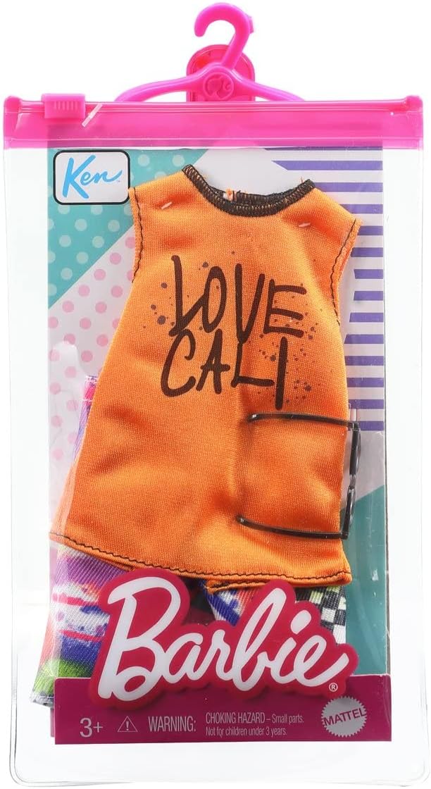 Barbie Ken Complete Look Love Cali Top and Spray Paint Shorts Fashion Pack