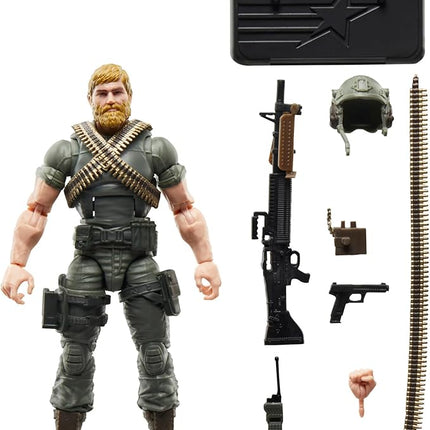 G.I. Joe Classified Series Retro Cardback Craig “Rock ’N Roll” McConnel, Collectible 6 Inch Action Figure with 9 Accessories