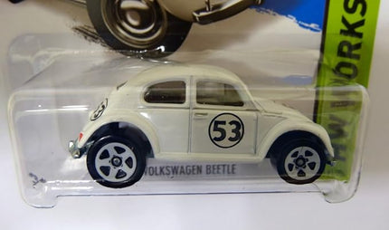 Hot Wheels 2014, Volkswagen Beetle. Herbie The Love Bug. HW Workshop 191/250. 1:64 Scale.