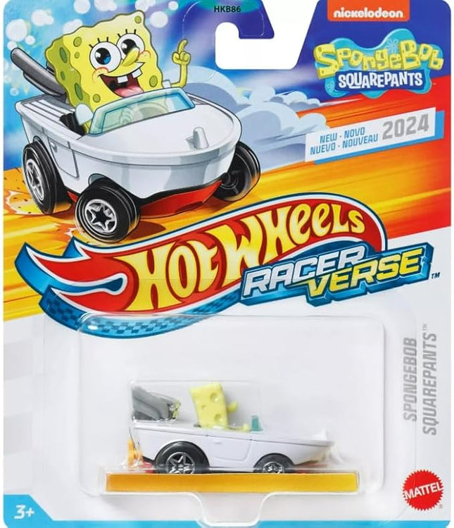 Hot Wheels Racer Verse Spongebob Squarepants, Diecast Car