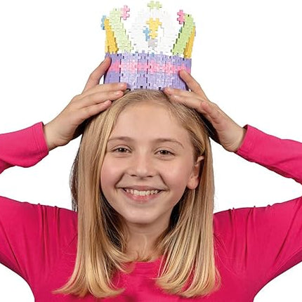 Plus-Plus - Learn to Build Super Set - Pastel Mix, 1,200 Pieces w/ 4 Baseplates - Construction Building Stem/Steam Toy, Interlocking Mini Puzzle Blocks for Kids