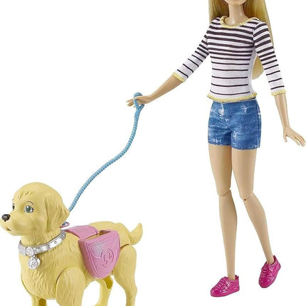 Barbie Walk and Potty Pup with Blonde Doll