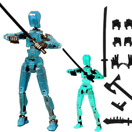 WEAREWE 13 Action Figures Se13 Action Figure Multi-Jointed Movable Toy for Kids(DIY Luminous)