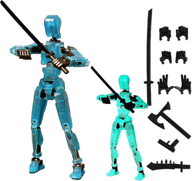 WEAREWE 13 Action Figures Se13 Action Figure Multi-Jointed Movable Toy for Kids(DIY Luminous)