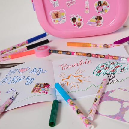 Barbie Color and Roll Activity Set with Carrying Case, Stickers, & Art Supplies