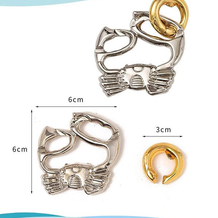 FantasyDay 6 Pcs Brain Teaser Puzzle,Metal Puzzle, Unlock Interlock IQ Test Game, Magic Trick Toy Gift for Kids and Adults