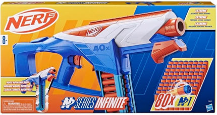 Nerf N Series Infinite Blaster Toy for 8+ Year Old Kids, Dart Launcher with 80 Official N1 Foam Darts