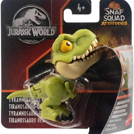 Jurassic World 2022 Snap Squad Attitudes Set of 4 Figures (Tyrannosaurus Rex, Spinosaurus, Mosasaurus, Stegosaurus) from GXW58-956C Release