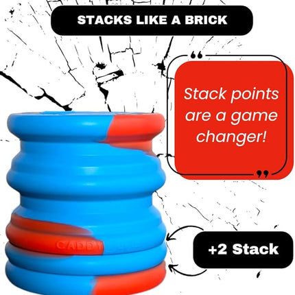 Stackpop, Blitz, Table Game, Outdoor Toss, Stack, Pop, and Catch, Outdoor Fun, Tailgating, Beach, Backyard, Football Blitz & Parties – Skilled, Active Game for Teens & Adults