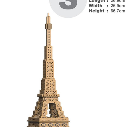 JEKCA Eiffel Tower 01S | Architecture Plastic Building Blocks | Age 14+