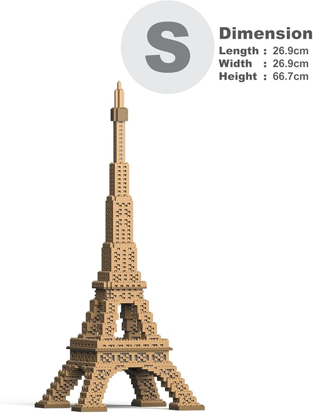 JEKCA Eiffel Tower 01S | Architecture Plastic Building Blocks | Age 14+