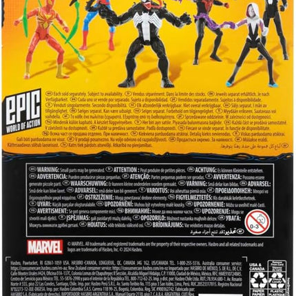 SPIDER-MAN Marvel VenomVersus Epic World of Action Ghost-Spider Figure with Accessory, 4-Inch (10 cm) Super Hero Toys for Kids Ages 4+